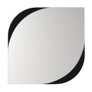 Καθρέπτης τοίχου Lava Μegapap χρώμα μαύρο 70x2,2x70εκ.