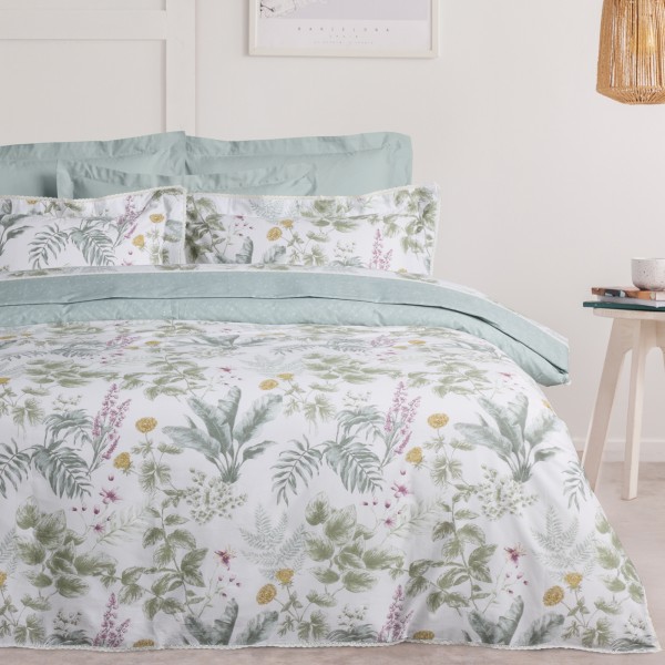 DAS HOME ΚΟΥΒΕΡΛΙ KING PRESTIGE 1715 GREEN, IVORY