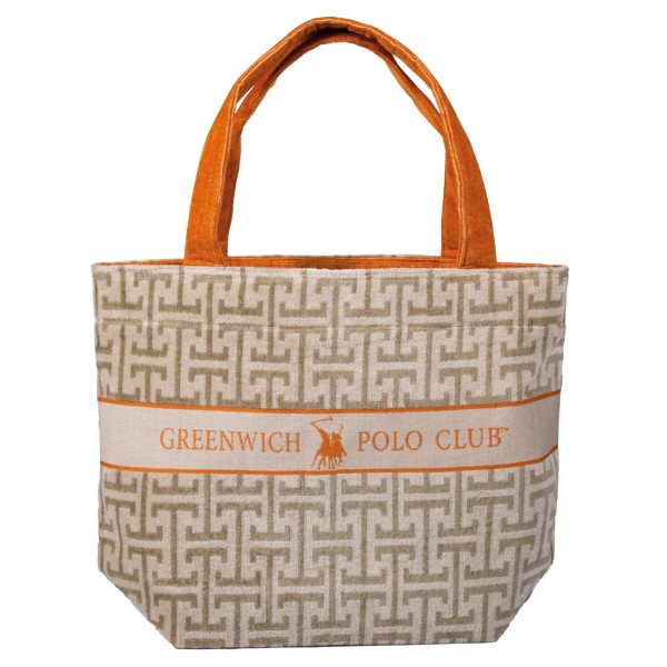 GREENWICH POLO CLUB ΤΣΑΝΤΑ ΘΑΛΑΣΣΗΣ 55Χ40 ESSENTIAL 5228 ORANGE, TAUPE