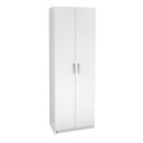 Παπουτσοθήκη Renso Megapap δίφυλλη χρώμα λευκό 59,8x37,8x178,5εκ.