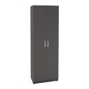 Παπουτσοθήκη Renso Megapap δίφυλλη χρώμα ανθρακί 59,8x37,8x178,5εκ.