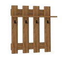 Κρεμάστρα τοίχου Carina Megapap χρώμα καρυδί 70x18x70εκ.