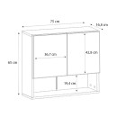 Καθρέπτης μπάνιου Trama Μegapap χρώμα λευκό 75x16,8x65εκ.