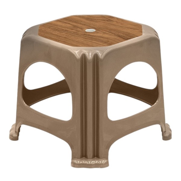 Σκαμπώ πολυπροπυλενίου στοιβαζόμενο Desia Megapap χρώμα μπεζ 35x35x32εκ.