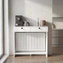 Κονσόλα - Κάλυμμα καλοριφέρ Opelya Megapap χρώμα λευκό 110x31,4x100εκ.