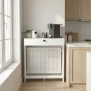 Κονσόλα - Κάλυμμα καλοριφέρ Opelya Megapap χρώμα λευκό 90x31,4x100εκ.