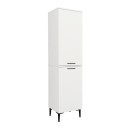 Ντουλάπι με καλάθι απλύτων Singa Megapap χρώμα λευκό 45x40x180εκ.