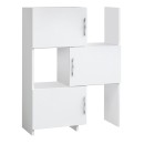 Ντουλάπι κουζίνας - μπάνιου Anna Megapap χρώμα λευκό 65x31,5x89,8εκ.