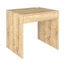 Γραφείο εργασίας Mida Megapap χρώμα sapphire oak 72x60x73,8εκ.