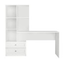 Γραφείο εργασίας Mantra Megapap χρώμα λευκό 150x60x152εκ.