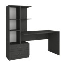 Γραφείο εργασίας Mantra Megapap χρώμα ανθρακί 150x60x152εκ.