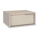 Κομοδίνο επιτοίχιο Eco Megapap χρώμα sandstone - light oak 40x33x18,5εκ.