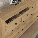 Συρταριέρα - Μπουφές Sabina Megapap χρώμα sepet oak 160x50x96εκ.