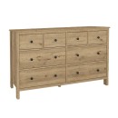 Συρταριέρα - Μπουφές Sabina Megapap χρώμα sepet oak 160x50x96εκ.