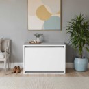 Παπουτσοθήκη Step Megapap 6 ζευγών χρώμα λευκό 60x30x42εκ.