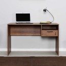 Γραφείο εργασίας με κλειδαριά Concept Megapap χρώμα καρυδί 120x60x75εκ.