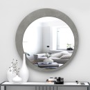 Καθρέπτης τοίχου Moon Megapap χρώμα γκρι 88x88x2,2εκ.