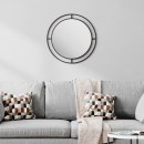 Καθρέπτης τοίχου Bubble Megapap αλουμινίου χρώμα μαύρο 57x2x57εκ.