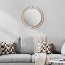 Καθρέπτης τοίχου Bubble Megapap αλουμινίου χρώμα χρυσό 57x2x57εκ.