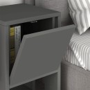 Κομοδίνο Ema Megapap χρώμα ανθρακί 30x30x55εκ.