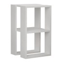 Κομοδίνο - Τραπεζάκι βοηθητικό Lonie Megapap χρώμα λευκό 34x30x55εκ.