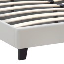 Κρεβάτι Sissy Megapap από τεχνόδερμα χρώμα λευκό 160x200εκ.