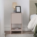 Κομοδίνο Ema Megapap χρώμα ανοιχτή μόκα 30x30x55εκ.