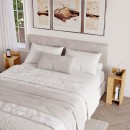 Κομοδίνο Elos Megapap σετ 2 τεμαχίων χρώμα sapphire oak 25x27x60εκ.