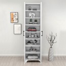 Ντουλάπα - Παπουτσοθήκη Lilly Megapap χρώμα λευκό 49x32x178εκ.