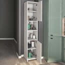 Ντουλάπι κουζίνας - μπάνιου Hobbes Megapap χρώμα λευκό 35x30x182,3εκ.