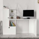 Γραφείο εργασίας Domingo Megapap χρώμα λευκό 149,5x60x120εκ.