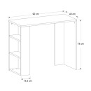 Γραφείο εργασίας Netenia Megapap χρώμα λευκό 90x40x74εκ.
