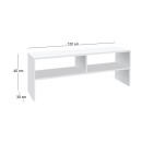 Έπιπλο τηλεόρασης Beirut Megapap χρώμα λευκό 120x30x40εκ.