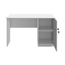 Γραφείο εργασίας με κλειδαριά Moto Megapap χρώμα λευκό 120x80x75εκ.