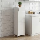 Ντουλάπι κουζίνας - μπάνιου Mine Megapap χρώμα λευκό 30x32x128εκ.