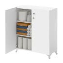 Ντουλάπι με κλειδαριά Cilem Megapap χρώμα λευκό 70x32x88εκ.