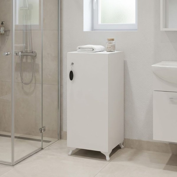 Ντουλάπι με κλειδαριά Zehra Megapap χρώμα λευκό 30x32x88εκ.