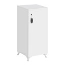 Ντουλάπι με κλειδαριά Zehra Megapap χρώμα λευκό 30x32x88εκ.