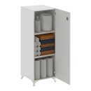 Ντουλάπι με κλειδαριά Zehra Megapap χρώμα λευκό 30x32x108εκ.