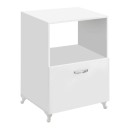 Έπιπλο κουζίνας για φουρνάκι Nadine Megapap χρώμα λευκό 60x57x85εκ.