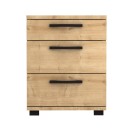 Κομοδίνο - Συρταριέρα γραφείου Roco Megapap χρώμα φυσικό οξιάς 40x39x57εκ.