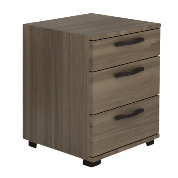 Κομοδίνο - Συρταριέρα γραφείου Roco Megapap χρώμα καρυδί 40x39x57εκ.