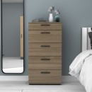 Συρταριέρα Helia Megapap χρώμα καρυδί 60x44x108εκ.