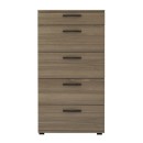 Συρταριέρα Helia Megapap χρώμα καρυδί 60x44x108εκ.