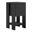 Κομοδίνο Ema Megapap χρώμα μαύρο 30x30x55εκ.