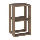 Κομοδίνο - Τραπεζάκι βοηθητικό Lonie Megapap χρώμα ανοιχτό καρυδί 34x30x55εκ.