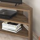 Έπιπλο τηλεόρασης γωνιακό Thales Megapap χρώμα ανοιχτό καρυδί 110x36x45εκ.