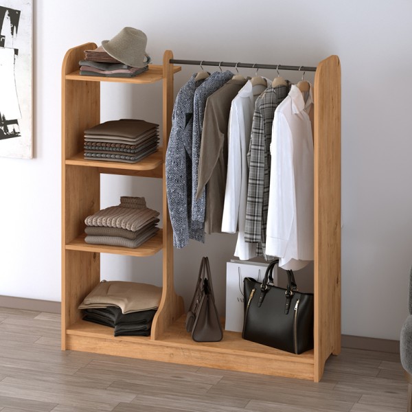 Έπιπλο εισόδου Rozesme Megapap χρώμα pine oak 120x40x135εκ.