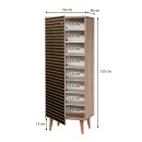 Παπουτσοθήκη - Ντουλάπι Soho Megapap χρώμα sonoma 50x38x135εκ.