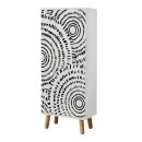 Ντουλάπι κουζίνας/μπάνιου - Παπουτσοθήκη Assiri Megapap χρώμα λευκό 50x38x135εκ.